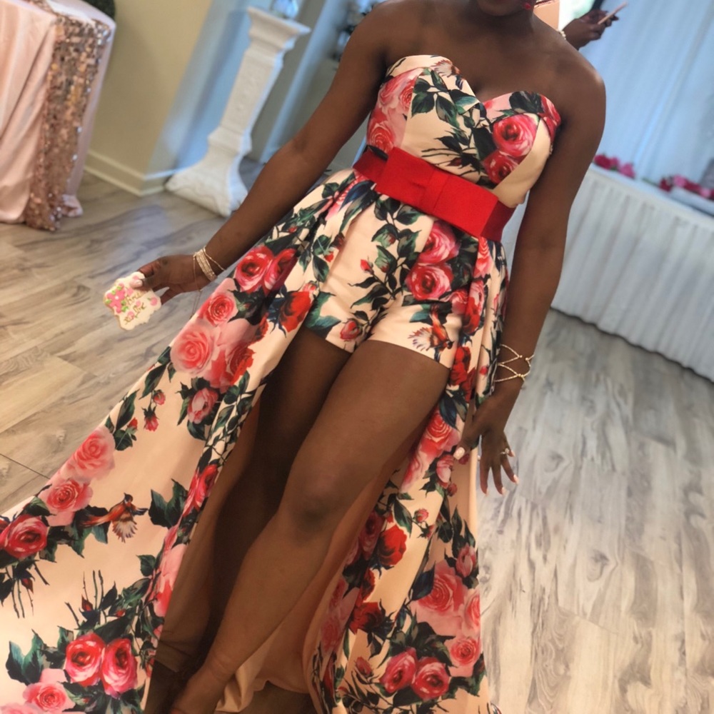 Macduggal romper w/ detachable skirt!